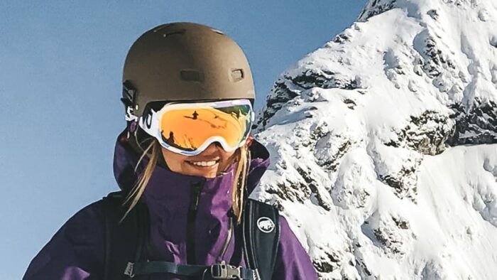 Ski- und Snowboardbrillen Vertical Unit - Actionshot